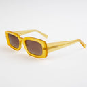 Lunettes de soleil SOL jaunes unisex – vue de face – Gango Brand