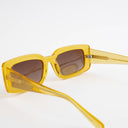 Lunettes de soleil SOL jaunes unisex – vue de profil – Gango Brand