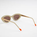 Lunettes de soleil SLEET beige femmes – vue trois quarts – Gango Brand