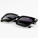 Lunettes de soleil B-REGAL noires femmes – vue trois quarts – Gango Brand