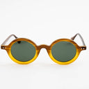 Lunettes de soleil ZEPHYR dorées unisex – vue de face – Gango Brand