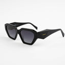 Lunettes de soleil RAVEN noires femmes – vue de profil – Gango Brand