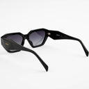 Lunettes de soleil RAVEN noires femmes – vue trois quarts – Gango Brand