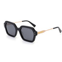 Lunettes de soleil NOCTURNE noires unisex – vue de profil – Gango Brand