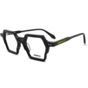 Lunettes de soleil INK noires unisex – vue de profil – Gango Brand