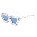Lunettes de soleil BLUEBELL blanches femmes – vue de profil – Gango Brand