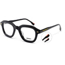 Lunettes de soleil Ghost noires unisex – vue de face – Gango Brand