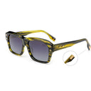 Lunettes de soleil BERRY GREEN vertes unisex – vue de face – Gango Brand