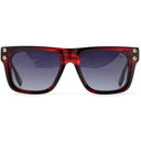 Lunettes de soleil BERRY rouges unisex – vue de face – Gango Brand