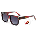 Lunettes de soleil BERRY rouges unisex – vue de profil – Gango Brand