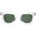 Lunettes de soleil JADE blanches unisex – vue de face – Gango Brand