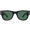 Lunettes de soleil BEAM noires unisex – vue de face – Gango Brand