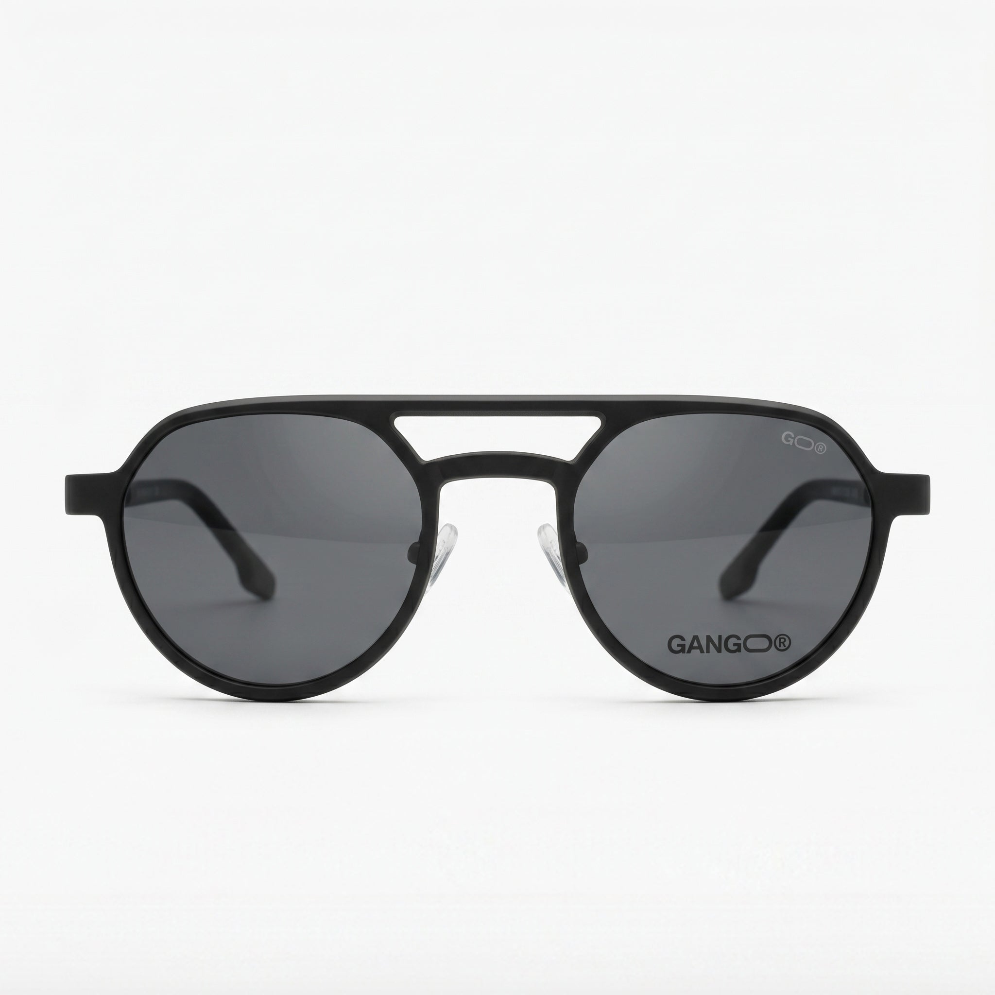 Lunettes de vue VECTRA noires unisex – vue de profil – Gango Brand