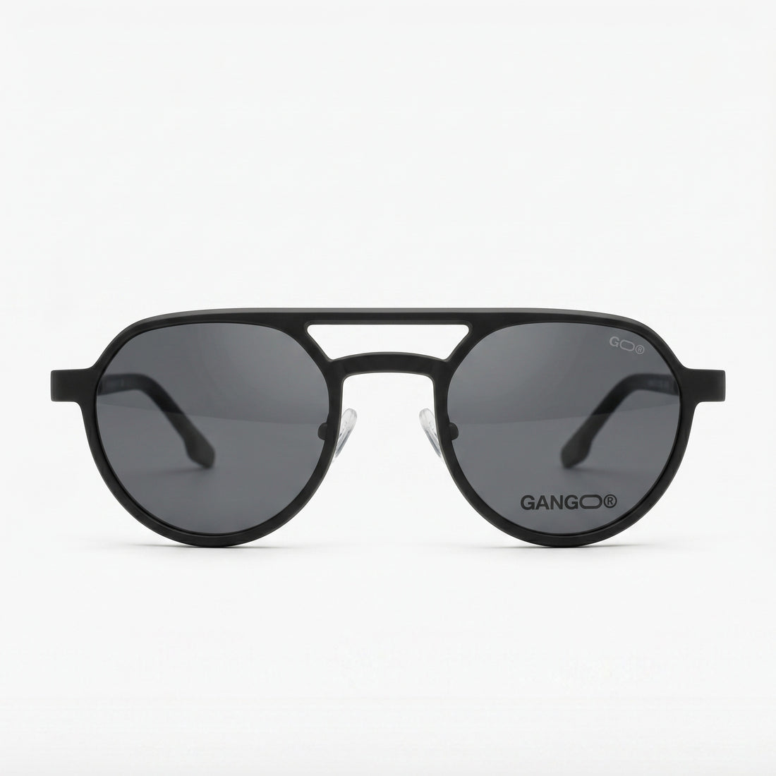 Lunettes de vue VECTRA noires unisex – vue de profil – Gango Brand