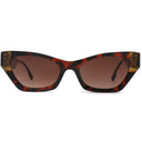 Lunettes de soleil FLOWER marron femmes – vue de face – Gango Brand
