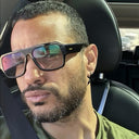 Lunettes de soleil IVORY noires unisex – vue trois quarts – Gango Brand