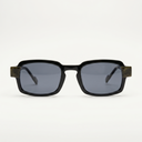 Lunettes de soleil NOIRÉ noires unisex – vue de face – Gango Brand