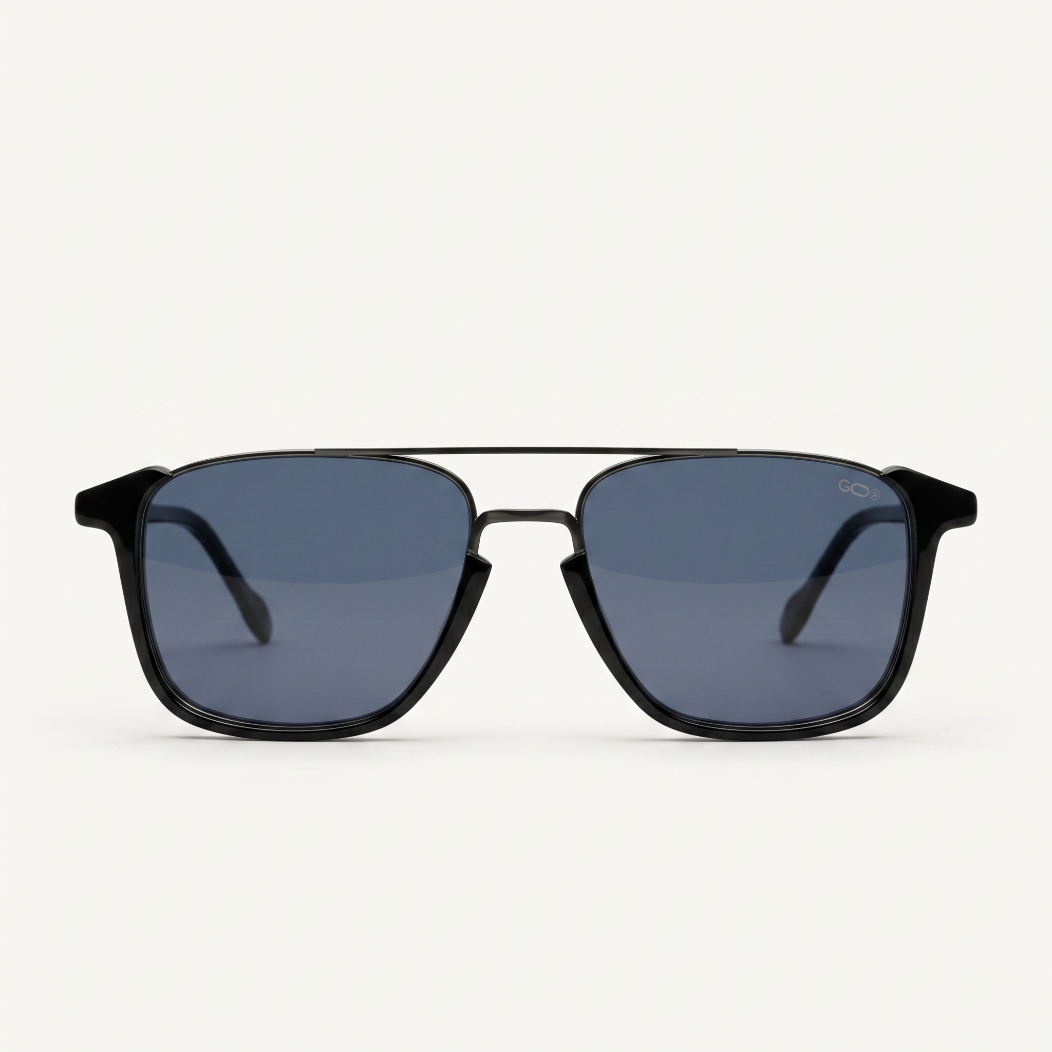 Lunettes de soleil COAST noires unisex – vue de face – Gango Brand
