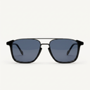 Lunettes de soleil COAST noires unisex – vue de face – Gango Brand