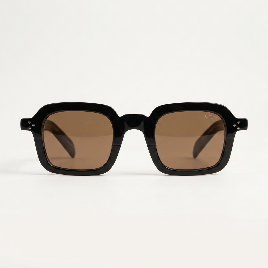 Lunettes de soleil BAMBO marron unisex – vue de face – Gango Brand