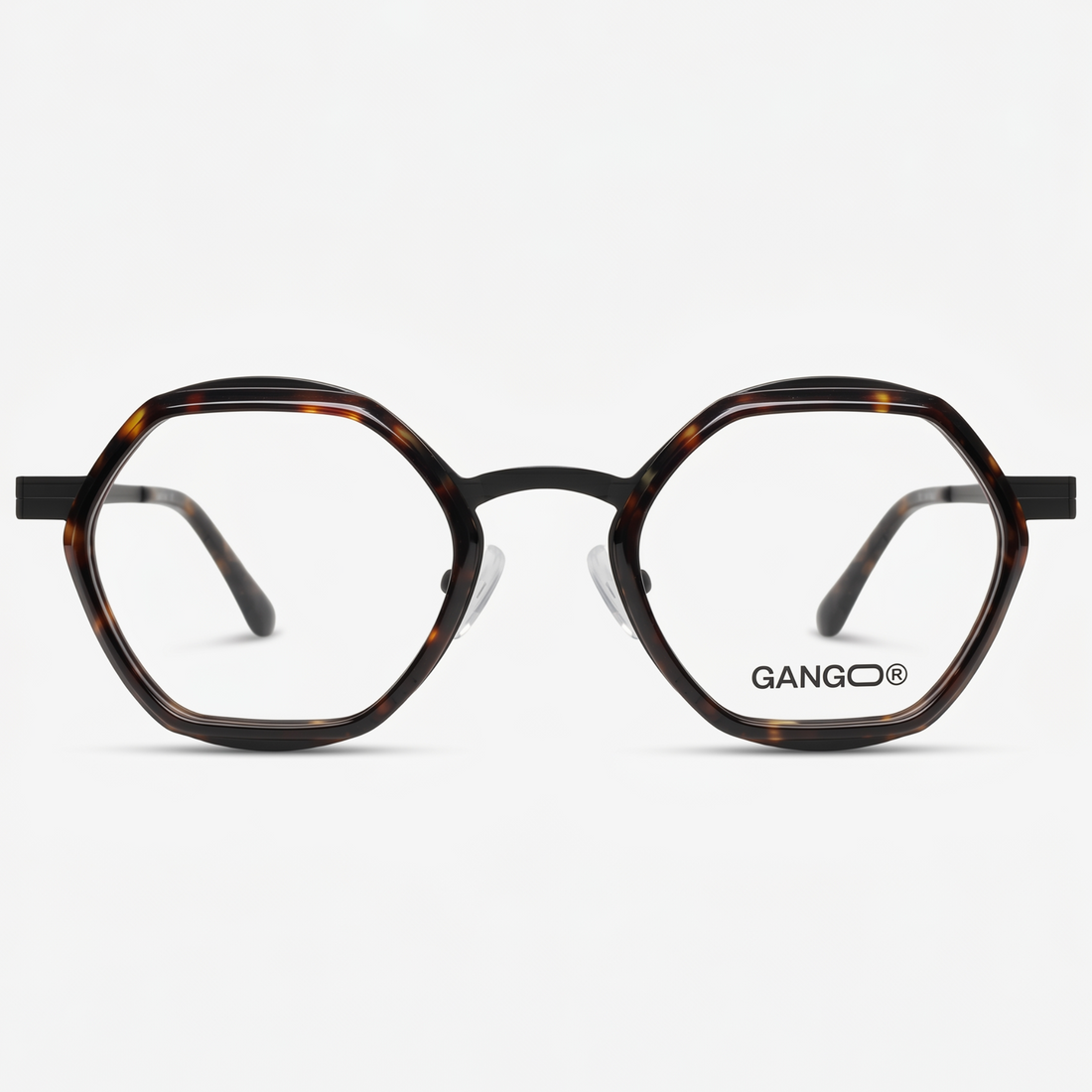 Lunettes de vue NOMAD marron unisex – vue de face – Gango Brand