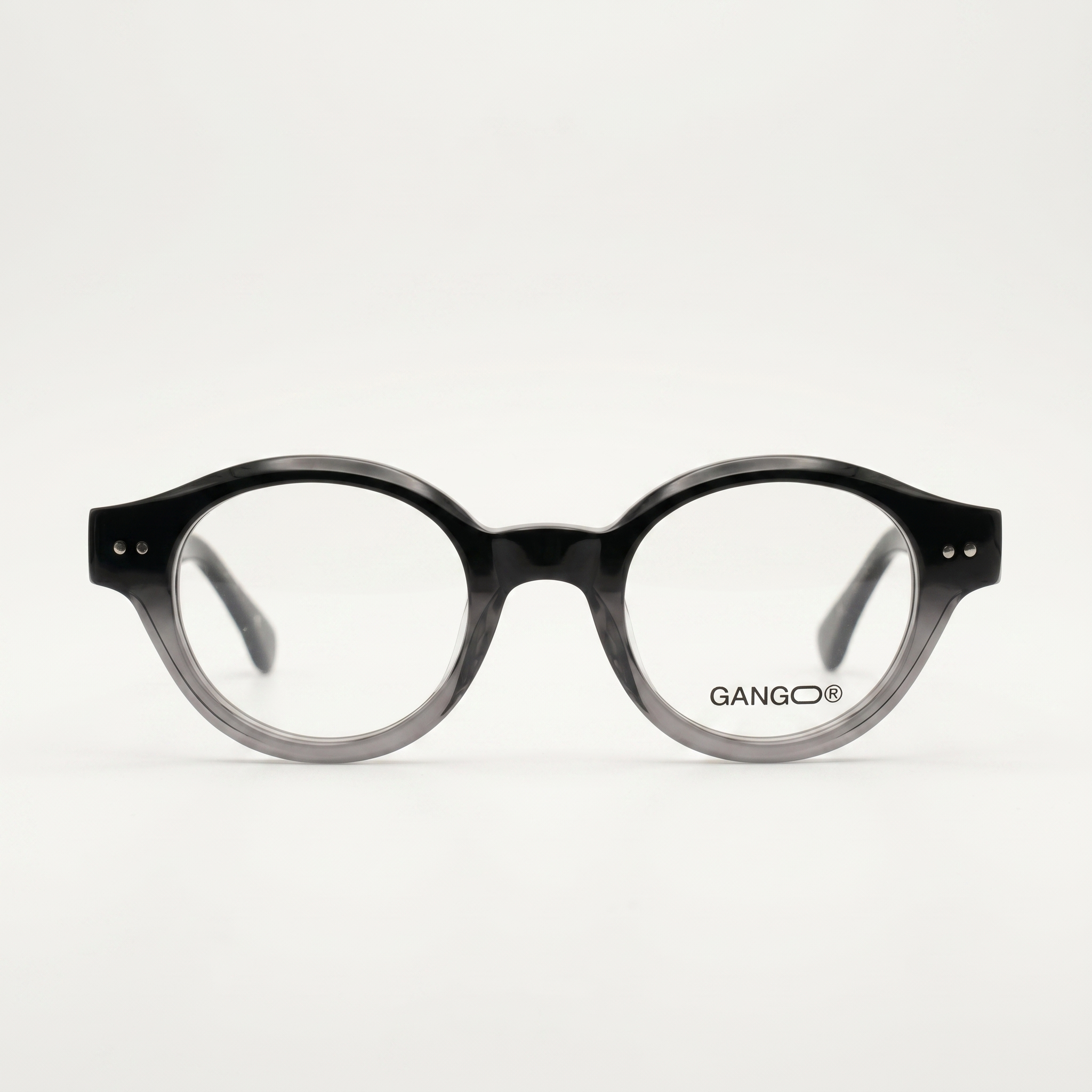 Lunettes de vue AURO noires unisex – vue de face – Gango Brand