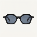 Lunettes de soleil AERO noires unisex – vue de face – Gango Brand