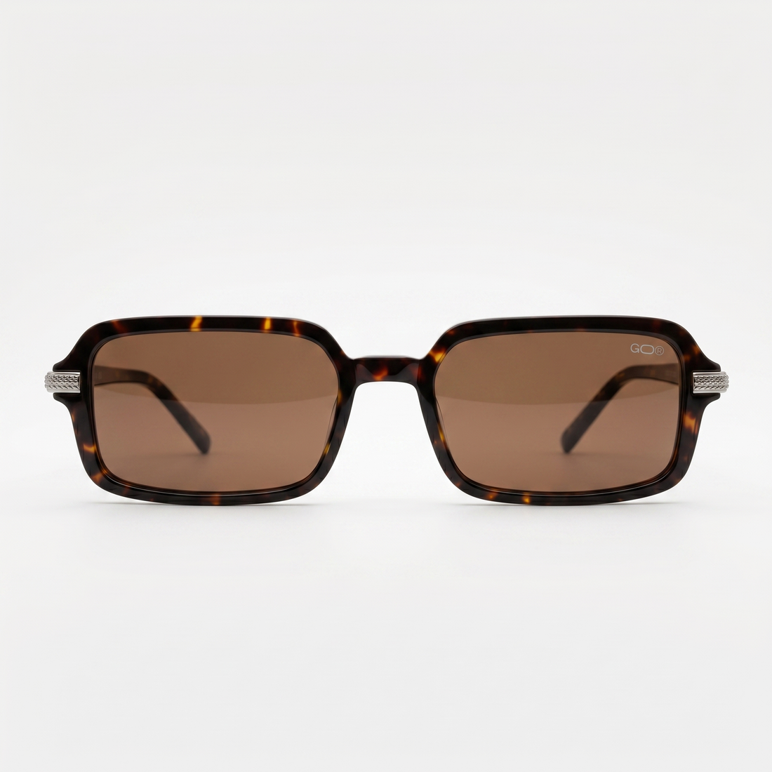 Lunettes de soleil SUNSET marron unisex – vue de face – Gango Brand