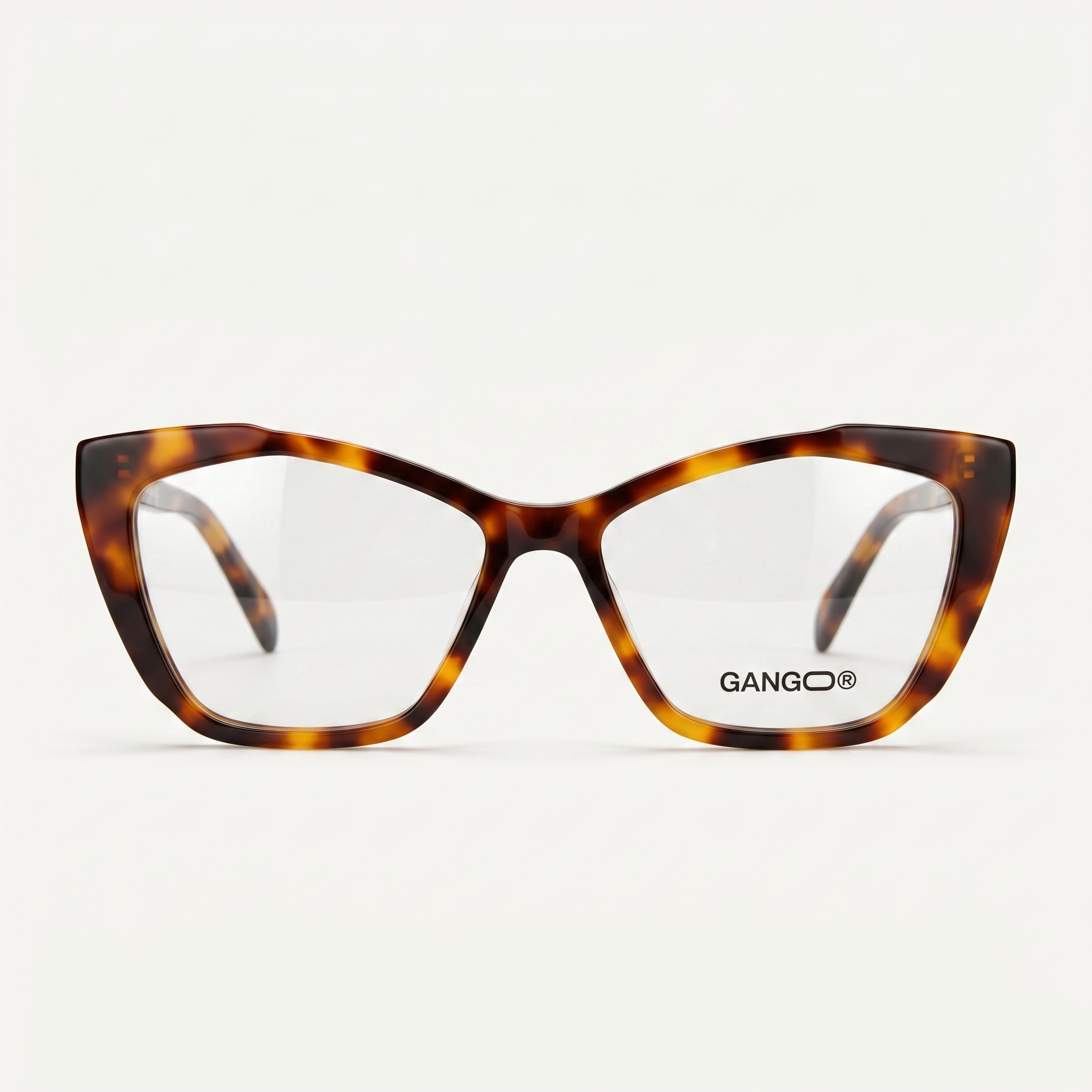 Lunettes de vue SIRENA marron unisex – vue de face – Gango Brand