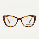 Lunettes de vue SIRENA marron unisex – vue de face – Gango Brand
