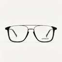 Lunettes de vue MARINA noires unisex – vue de face – Gango Brand