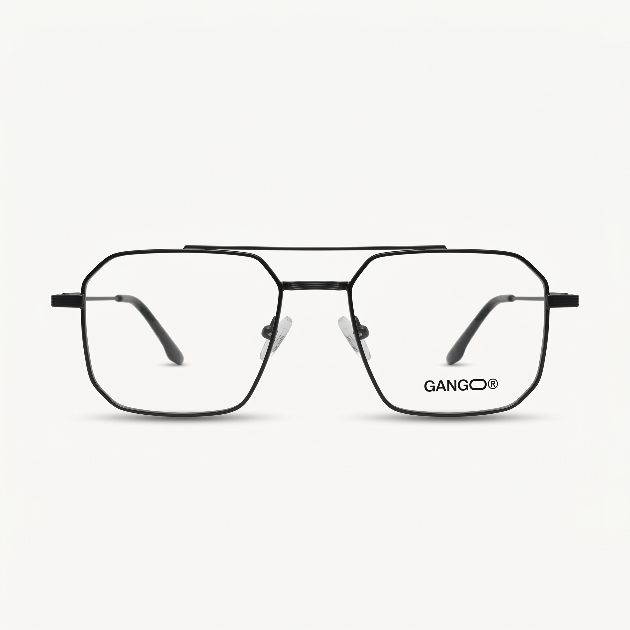 Lunettes de soleil VECTRA SUN noires unisex – vue trois quarts – Gango Brand