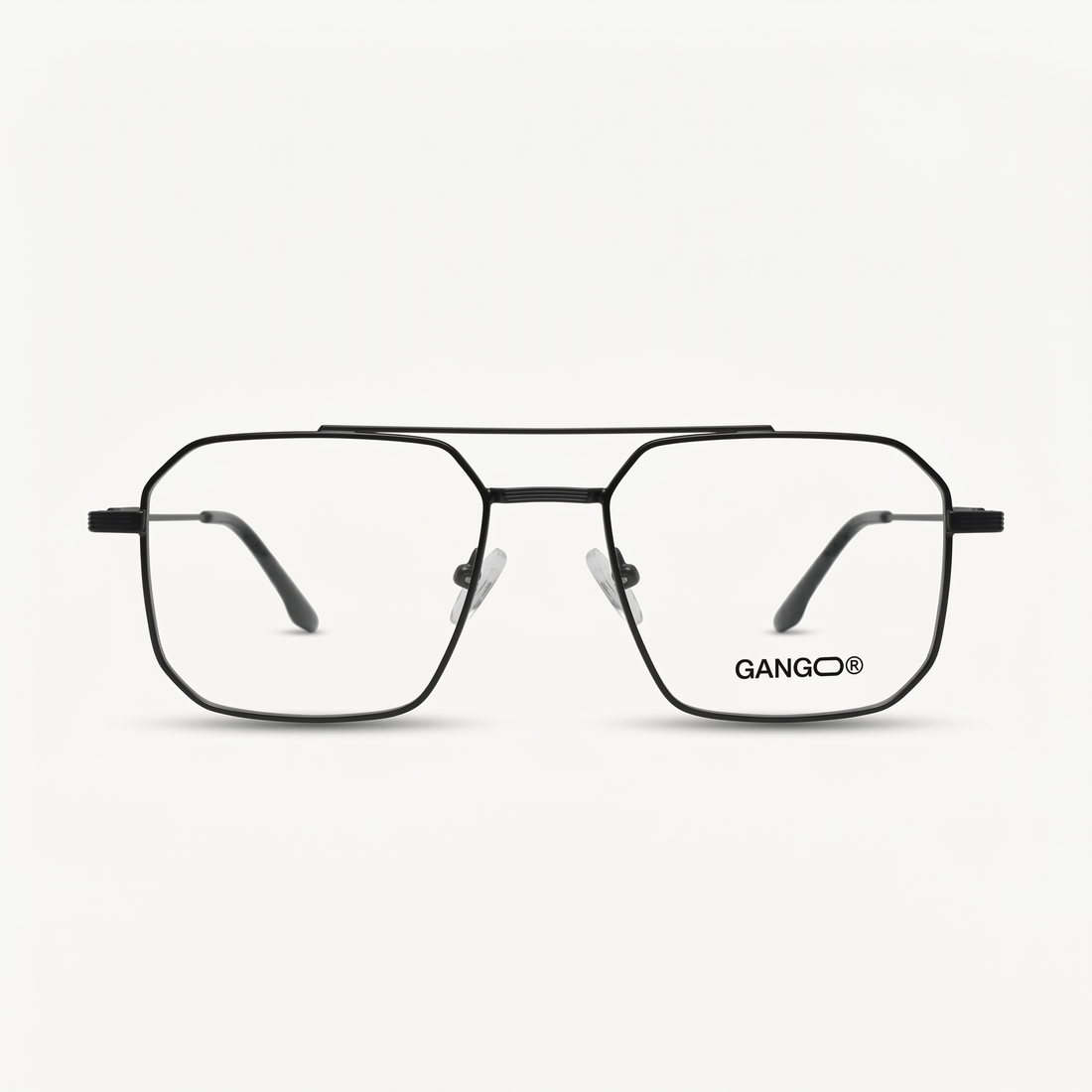 Lunettes de soleil VECTRA SUN noires unisex – vue trois quarts – Gango Brand