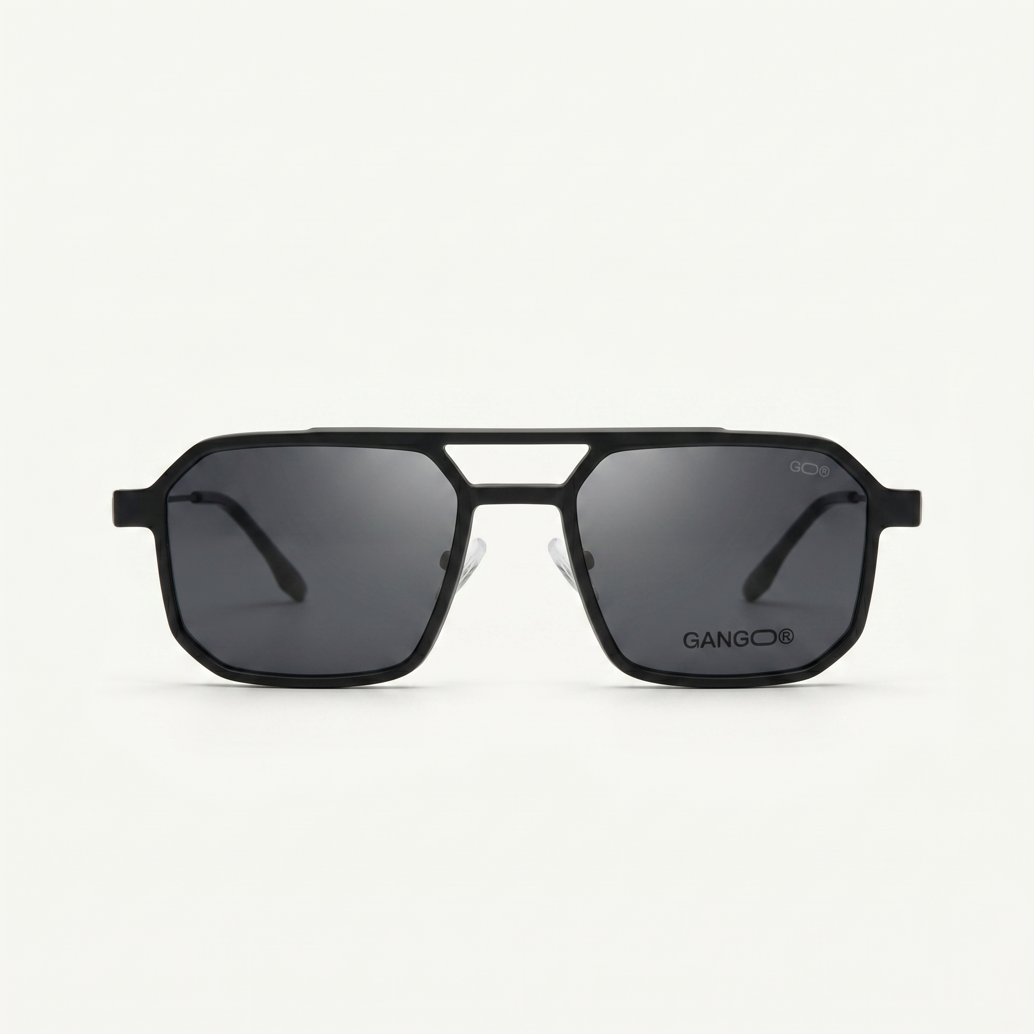 Lunettes de soleil VECTRA SUN noires unisex – vue de profil – Gango Brand