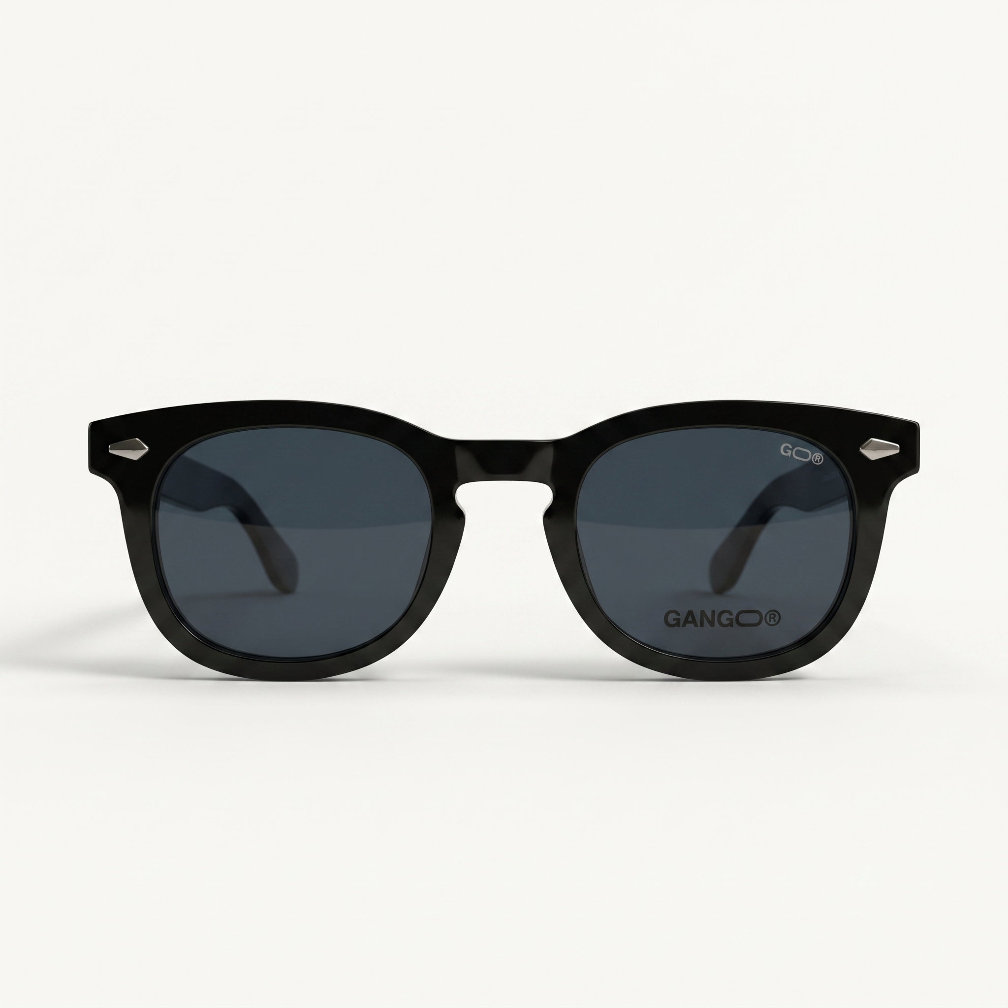 Lunettes de vue RAYO noires unisex – vue de profil – Gango Brand