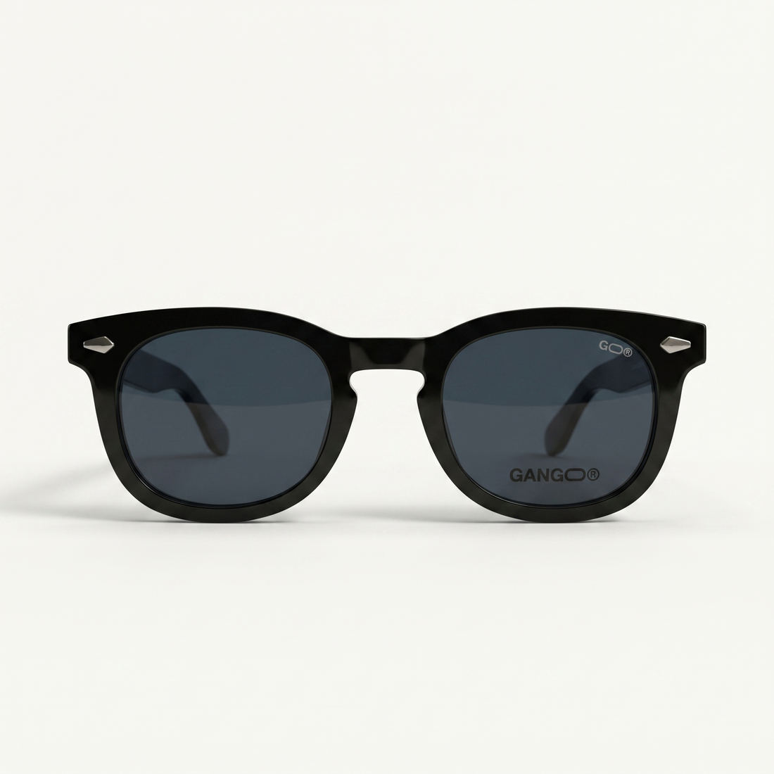 Lunettes de vue RAYO noires unisex – vue de profil – Gango Brand