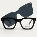 Lunettes de vue SOLANA noires unisex – vue de face – Gango Brand