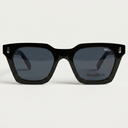 Lunettes de vue SOLANA noires unisex – détail de la monture – Gango Brand