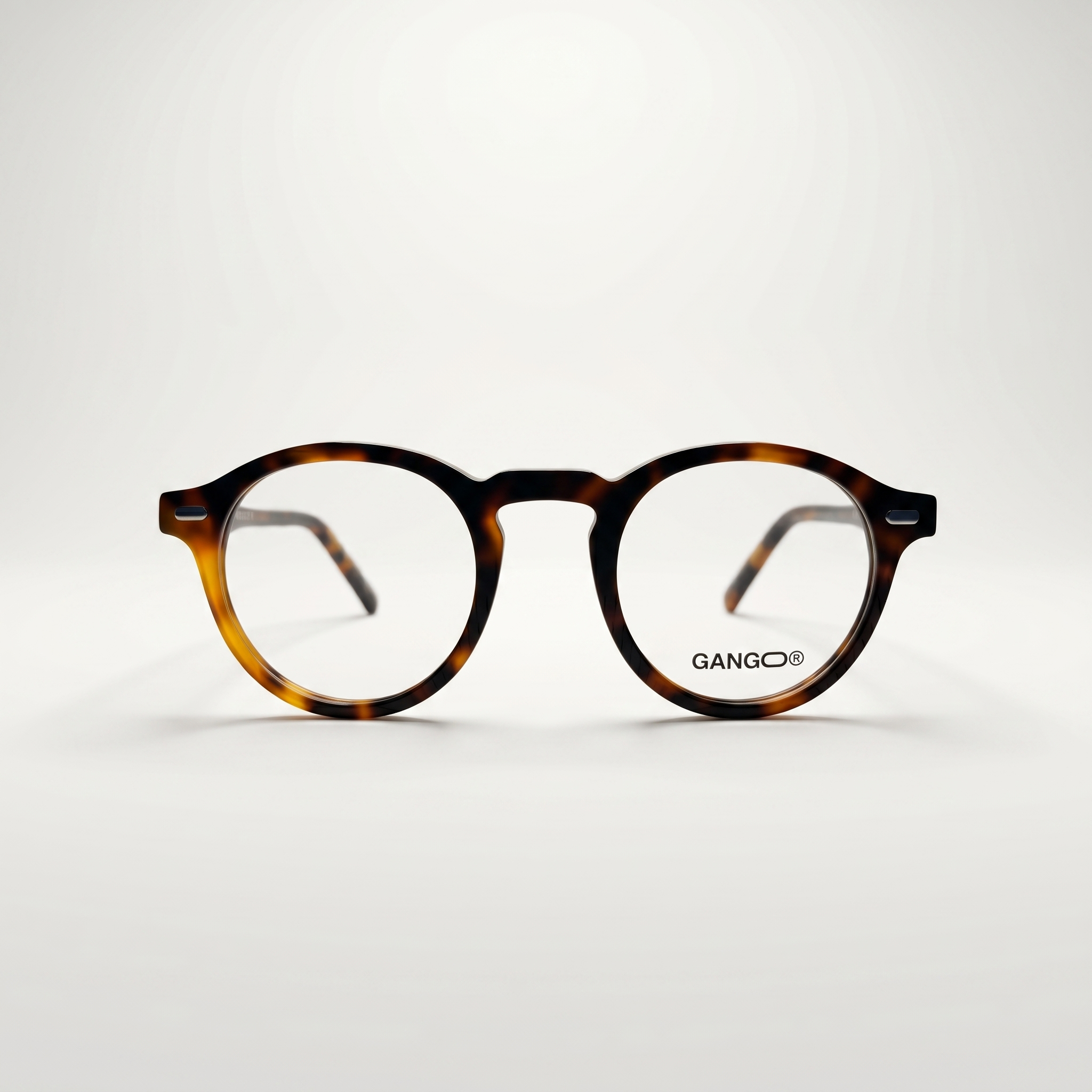 Lunettes de vue NILO noires unisex – vue trois quarts – Gango Brand