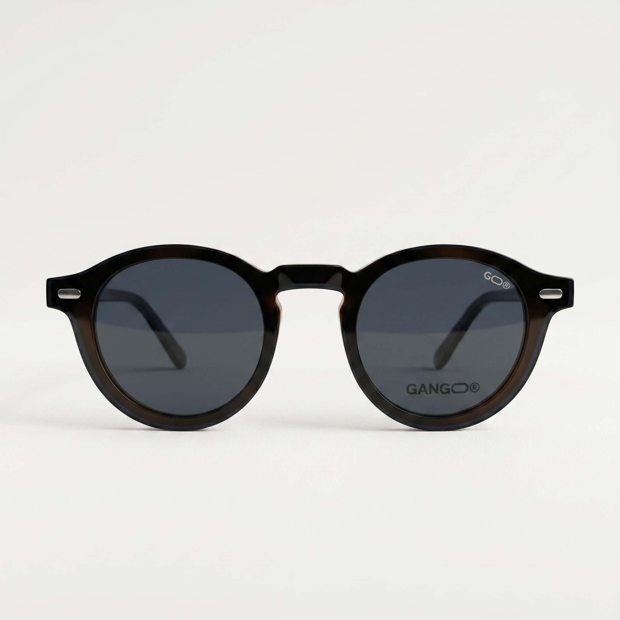 Lunettes de vue NILO noires unisex – vue de profil – Gango Brand