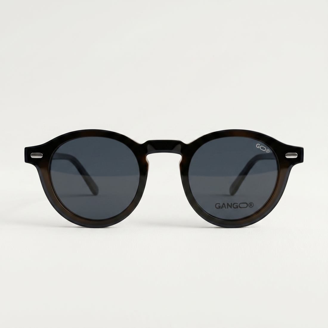 Lunettes de vue NILO noires unisex – vue de profil – Gango Brand