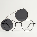 Lunettes de soleil IBIZA noires unisex – vue de face – Gango Brand
