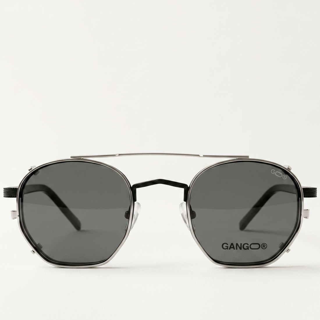 Lunettes de soleil IBIZA noires unisex – vue de profil – Gango Brand
