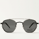Lunettes de soleil IBIZA noires unisex – vue de profil – Gango Brand