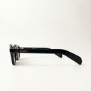 Lunettes de soleil OASIS noires unisex – vue de profil – Gango Brand