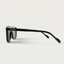 Lunettes de soleil COAST noires unisex – vue de profil – Gango Brand