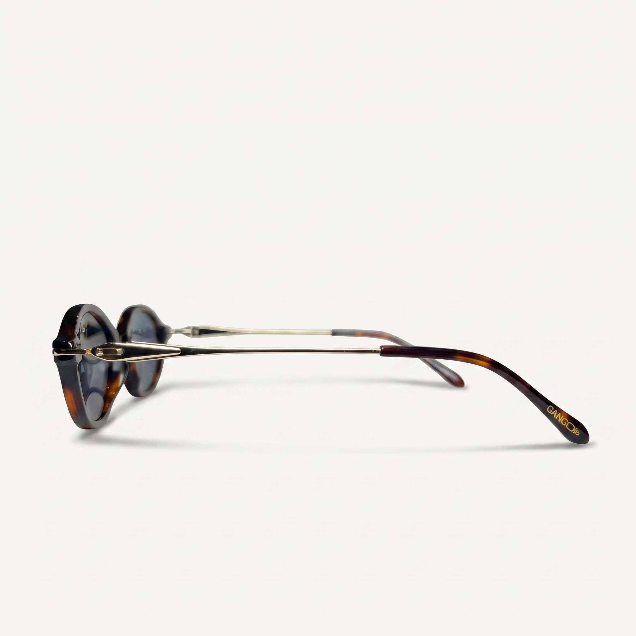 Lunettes de soleil HAVANA marron unisex – vue de profil – Gango Brand