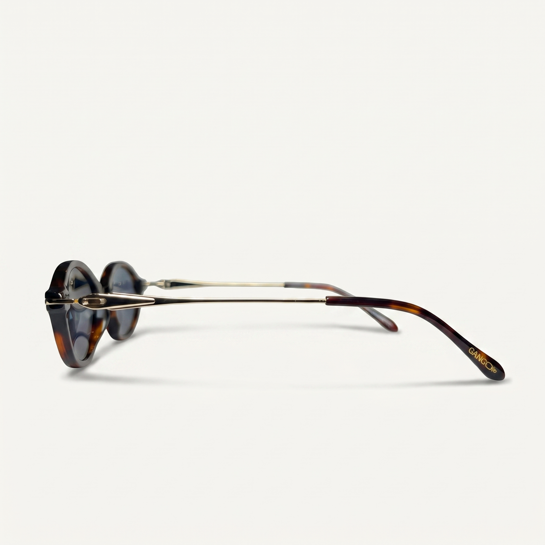 Lunettes de soleil HAVANA marron unisex – vue de profil – Gango Brand