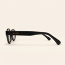 Lunettes de vue AURO noires unisex – vue de profil – Gango Brand