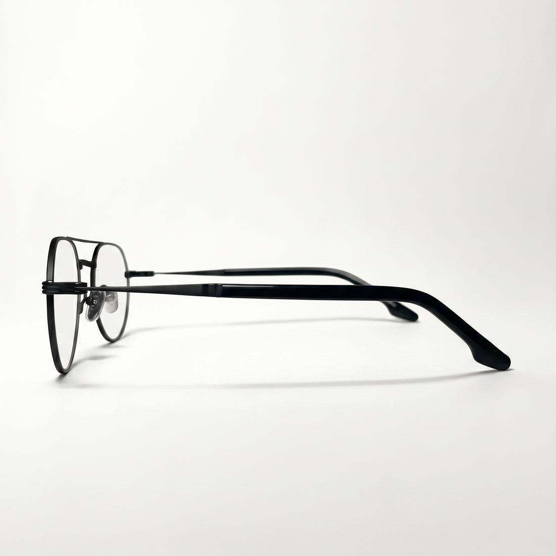 Lunettes de vue VECTRA noires unisex – vue arrière – Gango Brand